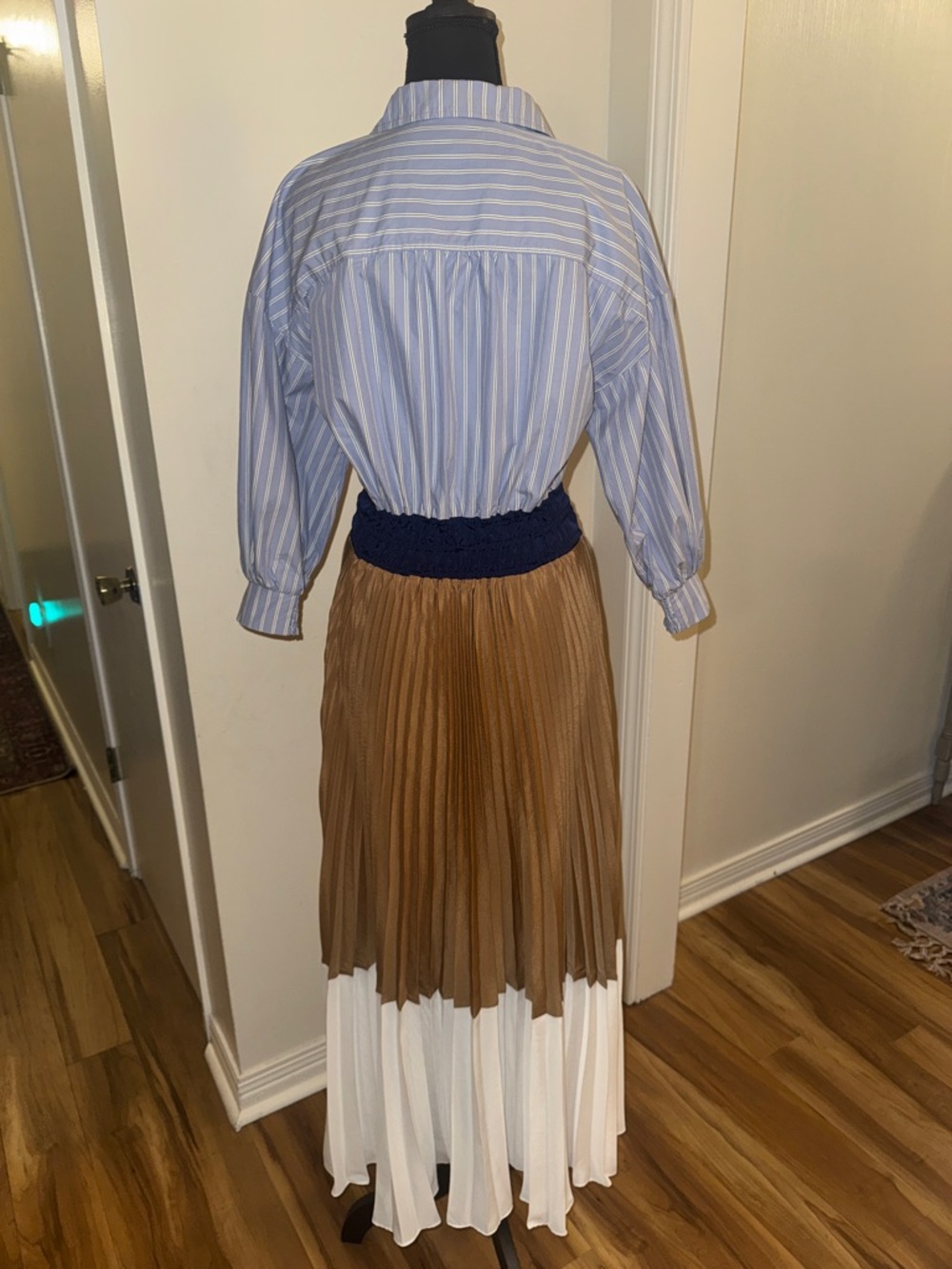 NWT Anthropologie Somerset Pleated Maxi Dress - Picture 7 of 8